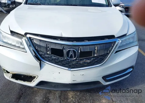 2016 Acura Mdx Technology Acurawatch Plus Packages/Technology Package from USA, damaged, VIN 5FRYD3H42GB021832